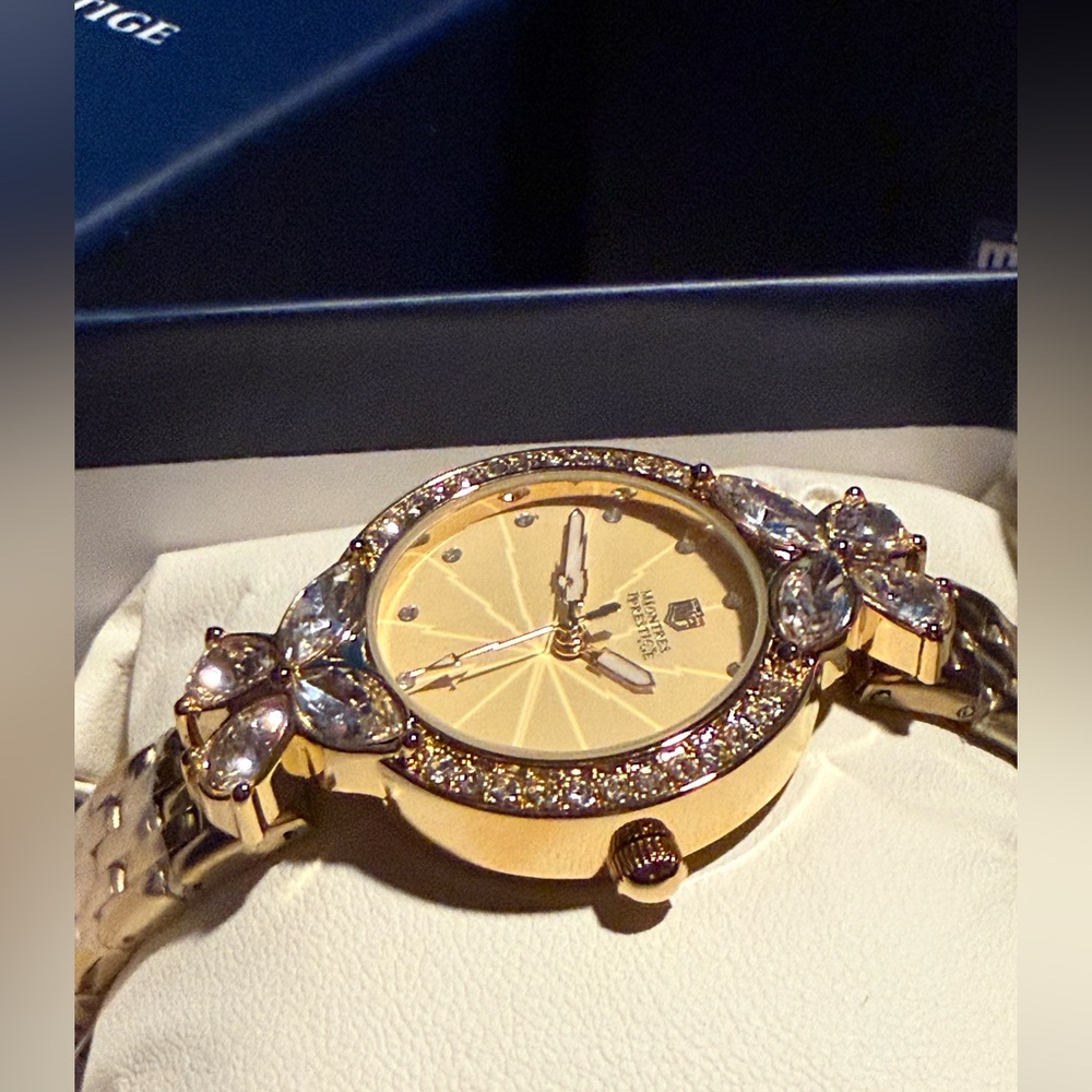 ⌚️NWT! Montres Prestige X Invicta Women's 22mm Gold Tone Watch